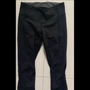 Black Mesh Lululemon Leggings